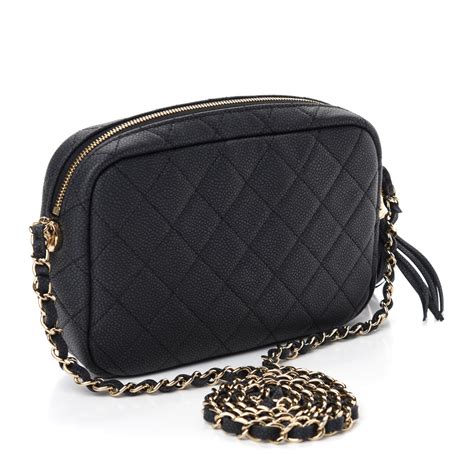 chanel iridescent caviar quilted small coco tassel camera case black|Small leather goods — Fashion .